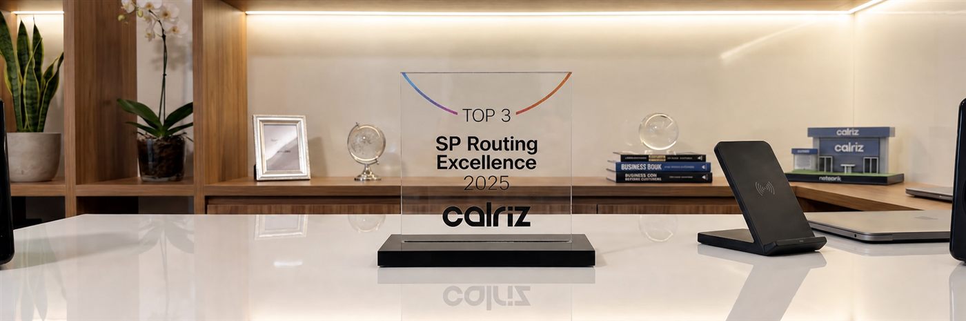 Troféu TOP 3 SP Routing Excellence 2025 da Calriz